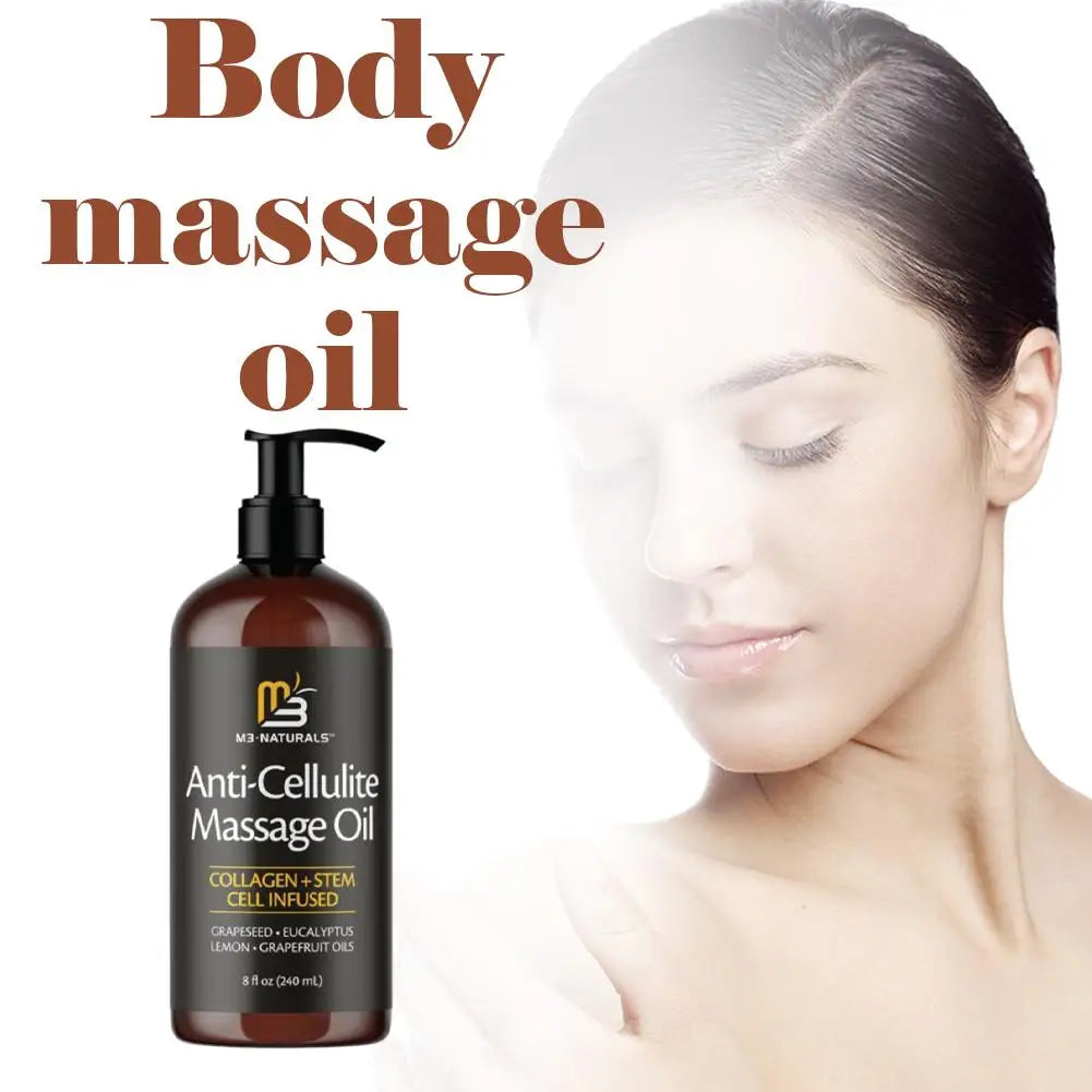 Anti-Cellulite Massage Oil 240Ml Deeply Nourishing Improves Dryness Improves Skin Tender and Firm Skin High Penetration Repair