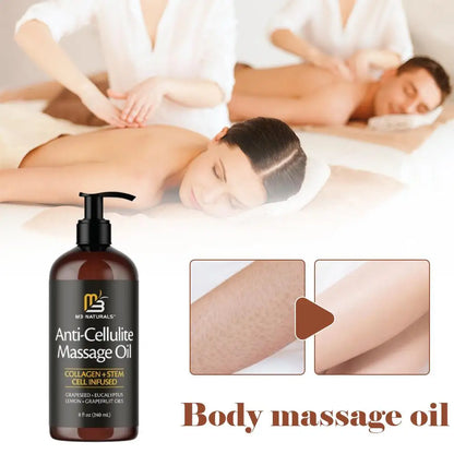 Anti-Cellulite Massage Oil 240Ml Deeply Nourishing Improves Dryness Improves Skin Tender and Firm Skin High Penetration Repair